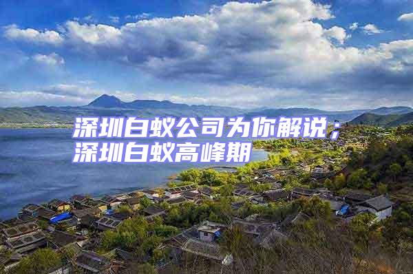 深圳白蟻公司為你解說;深圳白蟻高峰期