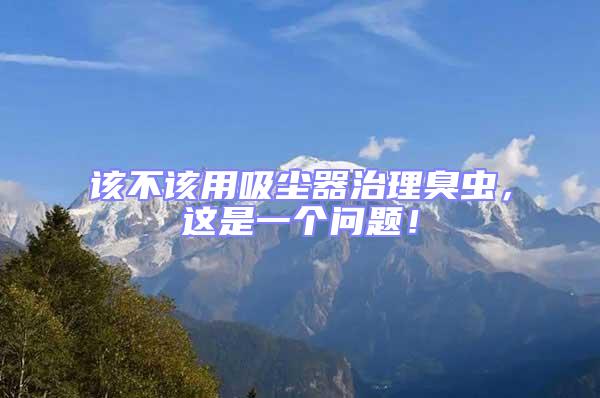 該不該用吸塵器治理臭蟲(chóng)，這是一個(gè)問(wèn)題！