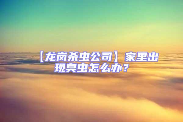 【龍崗殺蟲公司】家里出現臭蟲怎么辦？