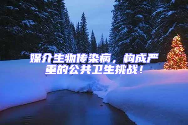 媒介生物傳染病，構成嚴重的公共衛(wèi)生挑戰(zhàn)！