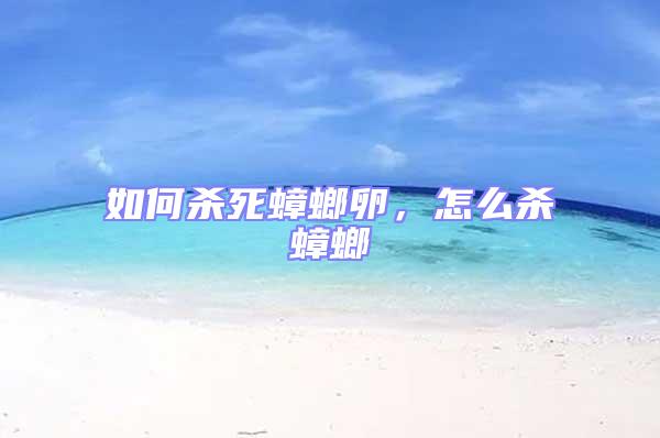 如何殺死蟑螂卵,怎么殺蟑螂