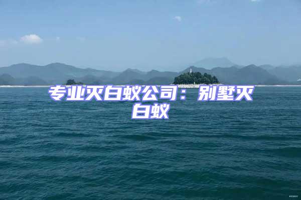 專業(yè)滅白蟻公司：別墅滅白蟻