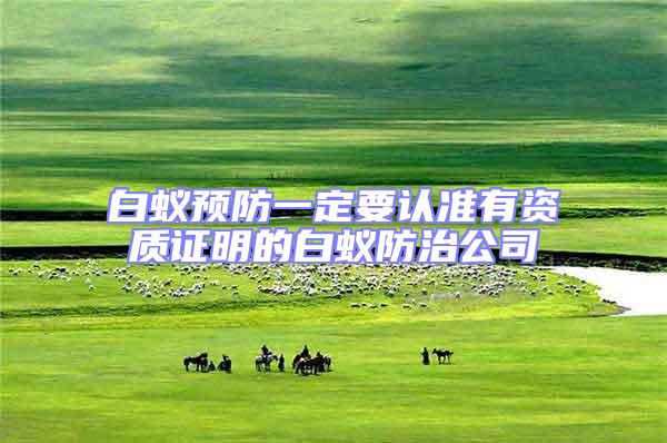 白蟻預(yù)防一定要認(rèn)準(zhǔn)有資質(zhì)證明的白蟻防治公司