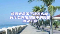 蟑螂老殺不干凈怎么辦，有什么辦法把家中的蟑螂消滅干凈
