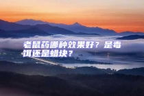 老鼠藥哪種效果好？是毒餌還是蠟塊？