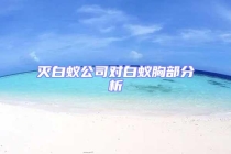 滅白蟻公司對(duì)白蟻胸部分析