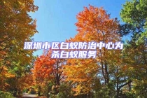 深圳市區(qū)白蟻防治中心為殺白蟻服務(wù)