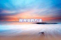 除臭蟲(chóng)的方法