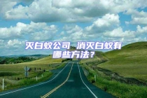 滅白蟻公司 消滅白蟻有哪些方法？