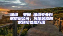 深圳  羅湖 深圳專業(yè)白蟻防治公司：房屋裝修白蟻預防處理方法