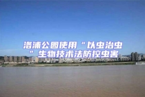 洛浦公園使用“以蟲治蟲”生物技術法防控蟲害