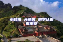 小蚊蟲 大危害 科學認識很重要