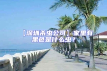 【深圳殺蟲公司】家里有黑色是什么蟲？