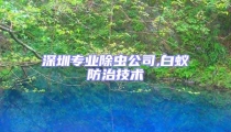 深圳專業除蟲公司,白蟻防治技術