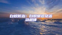 白蟻防治：白蟻常識(shí)及活動(dòng)規(guī)律